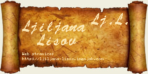 Ljiljana Lisov vizit kartica